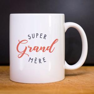 Mug Super Grand Mère - Blanc - Taille TU