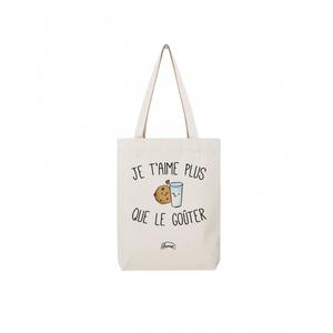 Totebag Je T'aime Gouter - Naturel - Taille TU