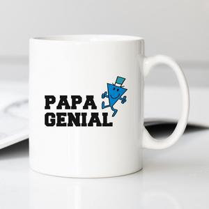 Mug Papa Genial - Blanc - Taille TU