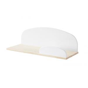 BODHI WHITE - Etagère Murale 65cm Blanche et Bois