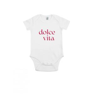 Body - Dolce Vita Rouge - Blanc - Taille 6/12 mois