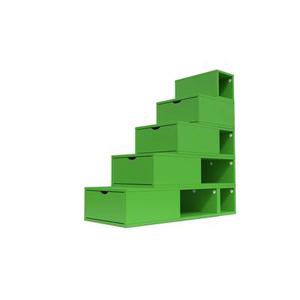 Escalier Cube de rangement hauteur 125 cm Vert