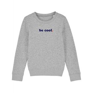 Sweat Enfant Be Cool - Gris Chiné - Taille 8 ans