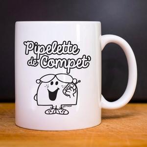 Mug Pipelette De Compet' - Blanc - Taille TU