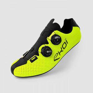 Chaussures route EKOI CARBON R5 Jaune Fluo