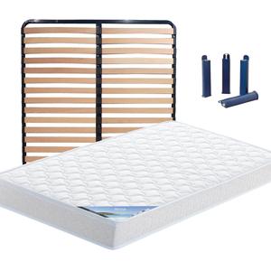 IBIZA - Pack Matelas + Lattes 120x190 + Pieds