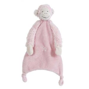 Doudou Plat Happy Horse Singe Mickey Rose 29 cm - Doudou Singe