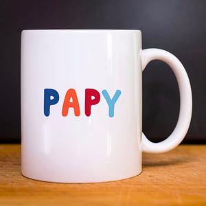 Mug Papy Coloré Waf - Blanc - Taille TU