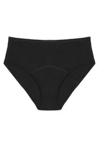 Culotte menstruelle Taille Haute - Flux abondant | Pirate Black