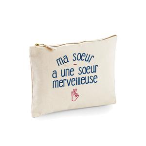 Trousse Ma Sœur A Une Sœur Merveilleuse - Naturel - Taille TU