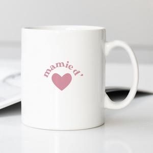 Mug Mamie D'amour Cœur - Blanc - Taille TU