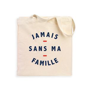 Totebag Jamais Sans Ma Famille Waf - Naturel - Taille TU