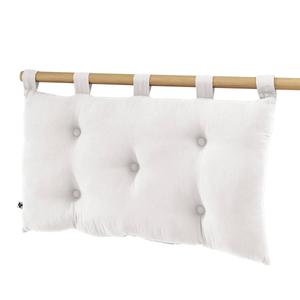 OUREA - Coussin de Tête de Lit avec Passants 50x80cm Gaze de Coton Chantilly