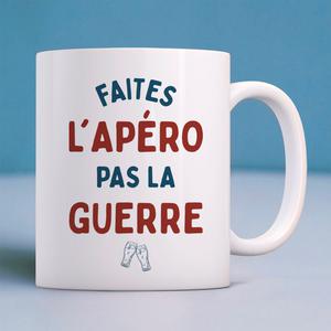 Mug Faites L'apéro Pas La Guerre - Blanc - Taille TU