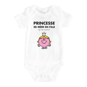 Body Princesse De Mère En Fille - Blanc - Taille 12/18 mois