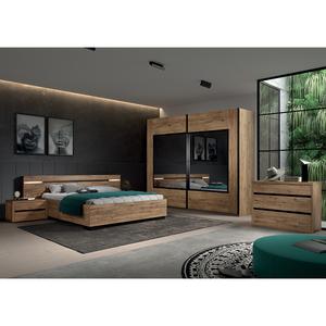 IRISA - Chambre Complète 180x200cm avec Armoire 217cm