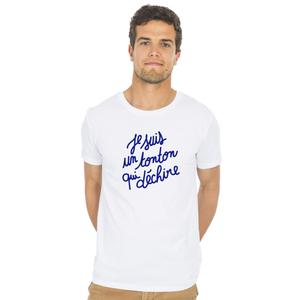 T-shirt Homme - Je Suis Un Tonton Qui Déchire - Blanc - Taille S