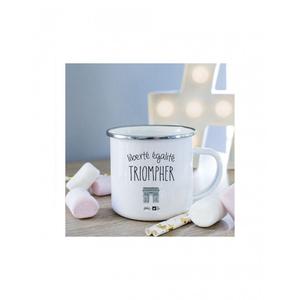 Mug Metal Liberte Egalite Triompher - Blanc - Taille TU