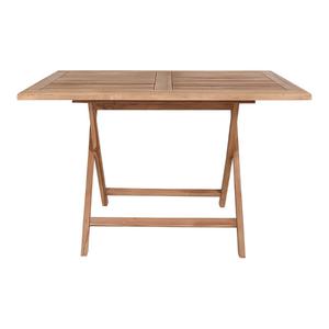 DESTIN - Table Jardin Rectangulaire 120cm Teck Naturel