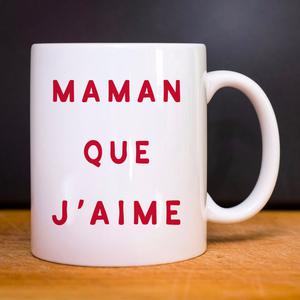 Mug Maman Que J'aime 2 Waf - Blanc - Taille TU