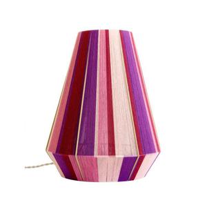 LA PASSIONNEE-Lampe à poser Fils Tissés H34cm Rose