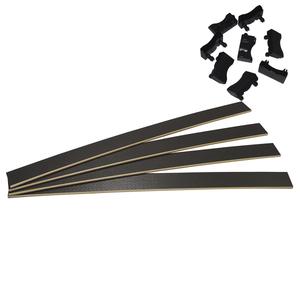 TITANIUM - Lot de 4 Lattes 88cm + 8 Embouts Noirs