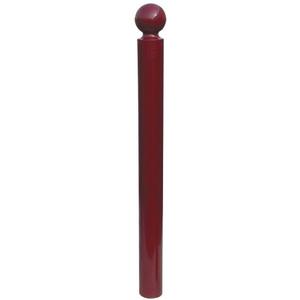 Potelet Boule - D. 76 X H. 1300 mm - Rouge RAL 3004