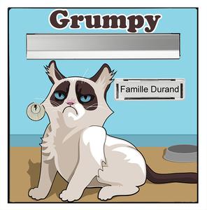 Sticker pour boîte aux lettres, Grumpy