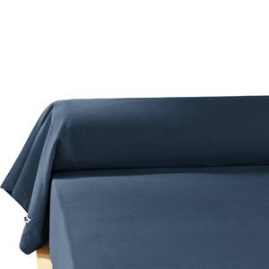 HEDDA - Taie de Traversin 85x185cm Flanelle de Coton Coloris Nuit