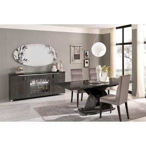 ANASMA - Buffet avec Leds + Table Allongeable 160-200cm