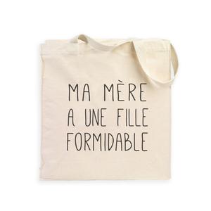 Totebag Ma Mère A Une Fille Formidable - Naturel - Taille TU