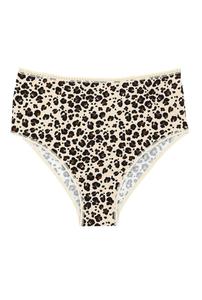 Culotte Taille Haute Coton BIO - Léopard Classique