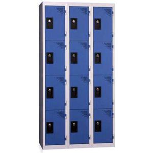 Vestiaire multicases - 4 cases 300 mm par colonne - 3 colonnes