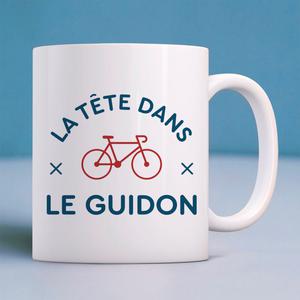 Mug La Tête Dans Le Guidon - Blanc - Taille TU