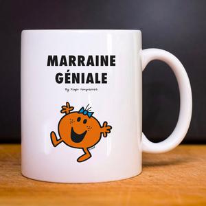 Mug La Plus Géniale Des Marraines 2 - Blanc - Taille TU