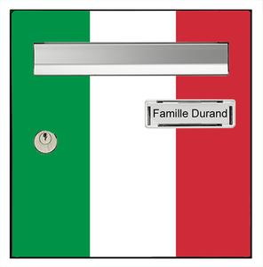 Sticker de boîte aux lettres, drapeau Italien