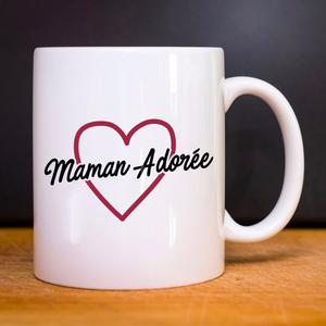 Mug Maman Adorée 2 Waf - Blanc - Taille TU