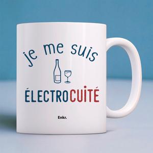 Mug Je Me Suis Éléctrocuité - Blanc - Taille TU