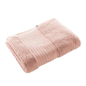 EMMA - Serviette de Bain 90x150cm en Coton Bio Coloris Rose Poudré