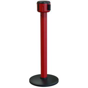 Poteau à sangle rétractable MSTANDARD 6 m - Rouge