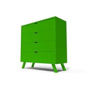 Commode Scandinave en bois massif Viking Vert