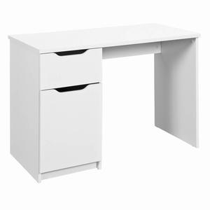 JENNY - Bureau 1 Porte 1 Tiroir Coloris Blanc