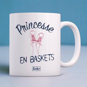 Mug Princesse En Baskets - Blanc - Taille TU