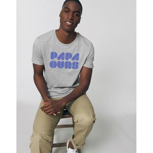T-shirt Homme - Papa Ours 3 - Gris Chine - Taille XXL