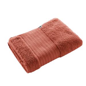 EMMA - Serviette de Douche 70x130cm en Coton Bio Coloris Terracotta