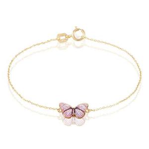 Bracelet Sulivia Papillon Or Jaune