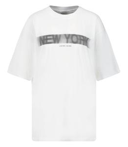 Anine Bing - Femme - M - Tee-shirt Cason Blur Ivory - Blanc