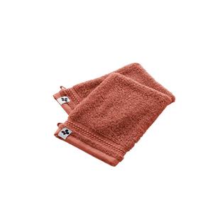 EMMA - Lot de 2 Gants 15x21cm en Coton Bio Coloris Terracotta