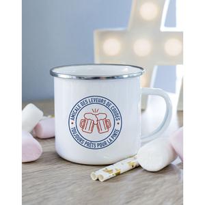 Mug Metal Amicale Des Leveurs De Coudes - Blanc - Taille TU