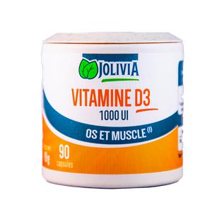 Vitamine D3 1000 UI - 90 capsules